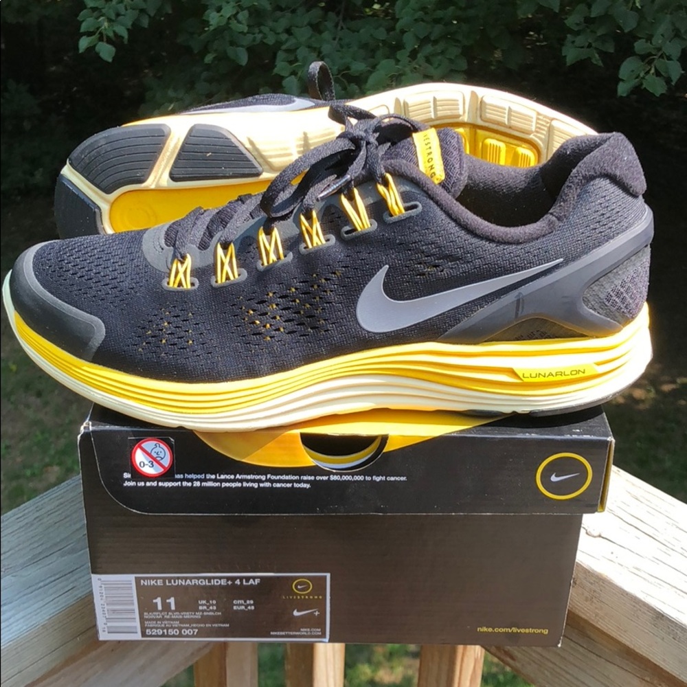 Nike Lunarglide+ 4 LAF | 11 LIVESTRONG Yellow